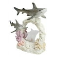 thumbnail image 4 of Great White Shark Family Swimming By Sea Coral Reef With 3D LED Light Figurine, 4 of 9
