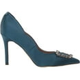 thumbnail image 6 of Sam Edelman Harriett Peacock Blue Pointed Toe Slip On Stiletto Heel Fashion Pump (Peacock Blue, 5.5), 6 of 6