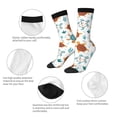 thumbnail image 3 of Cauagu Various Turtle Print Crew Socks for Women and Men,Adult Athletic Running Socks 1-Pair Sports Socks Work Gear Socks with Moisture Wicking, 3 of 6