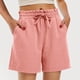 thumbnail image 4 of MKLEKYY Pantalones Cortos Deportivos para Mujer, Modernos Pantalones Cortos de Verano con Cordón, Cómodos y con Bolsillos, Ropa Informal Holgada para Vacaciones y Playa., 4 of 4
