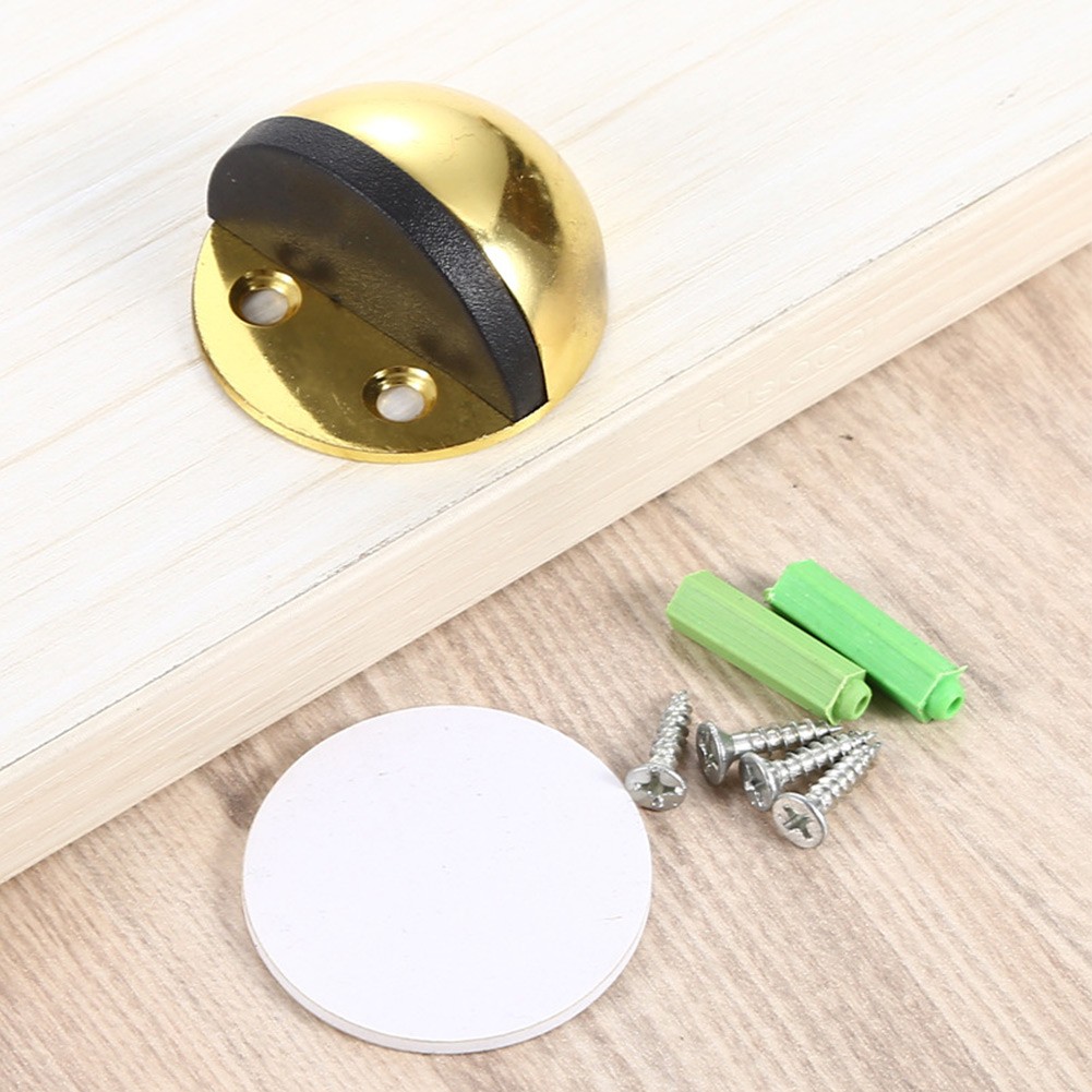 Self Adhesive Stainless Steel Oval Door Stopper Anti Collision Door Stops