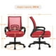 thumbnail image 3 of Silla de oficina Yaheetech, moderna, ergonómica, con respaldo medio, roja, 3 of 9