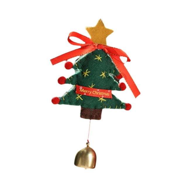 Adorno de campana navideña, colgante para de , decoración tradicional, adorno para espejo de coche para fiestas, festivales de invierno,