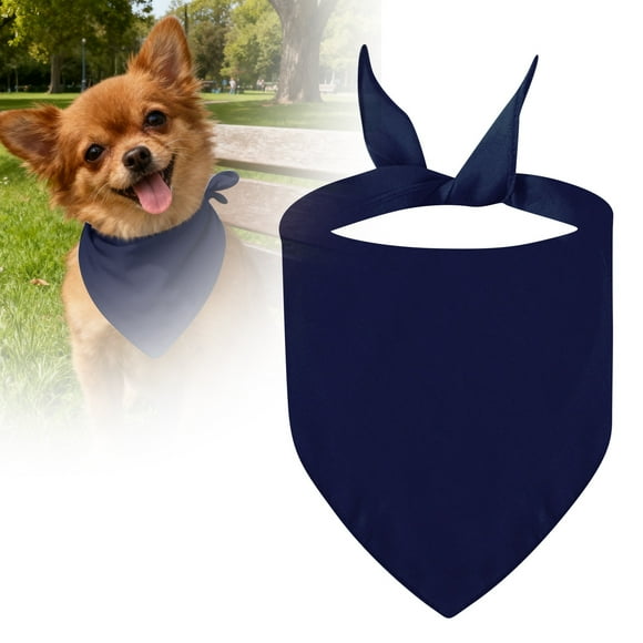 Pañuelo triangular de poliéster para mascotas, toalla y babero de alta absorbencia, lavable, para gatos y perros de todos los tamaños, elegante accesorio para la alimentación de mascotas