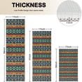thumbnail image 4 of Colorful Geometric Striped Pattern Kitchen Rugs Sets Of 3,Kitchen Runner Rugs Non Skid Washable,Decorative Kitchen Floor Mats for Kitchen,Sink,Laundry,17"x30"+ 17"x47" + 17"x59", 4 of 6