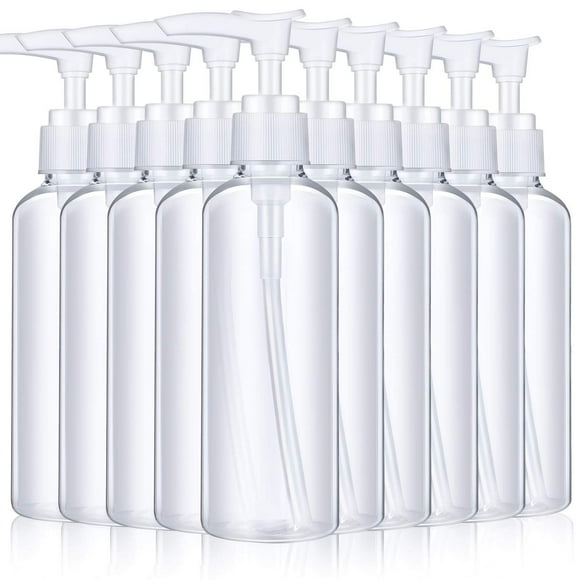 Versatile Travel Lotion Pump Bottle, Eco-Friendly Multi-Use 100 Ml Plastic Pump Bottles with Travel Lock for Safe Transport