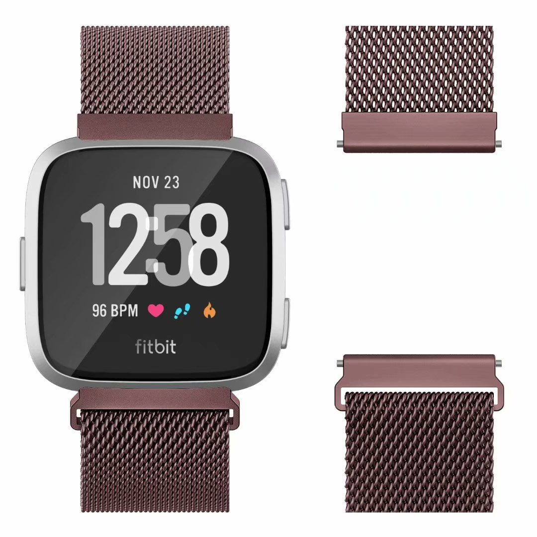 Ouwegaga Bands Compatible for Fitbit Versa/Versa Lite/SE Milanese Stainless Steel Straps Multi Color 