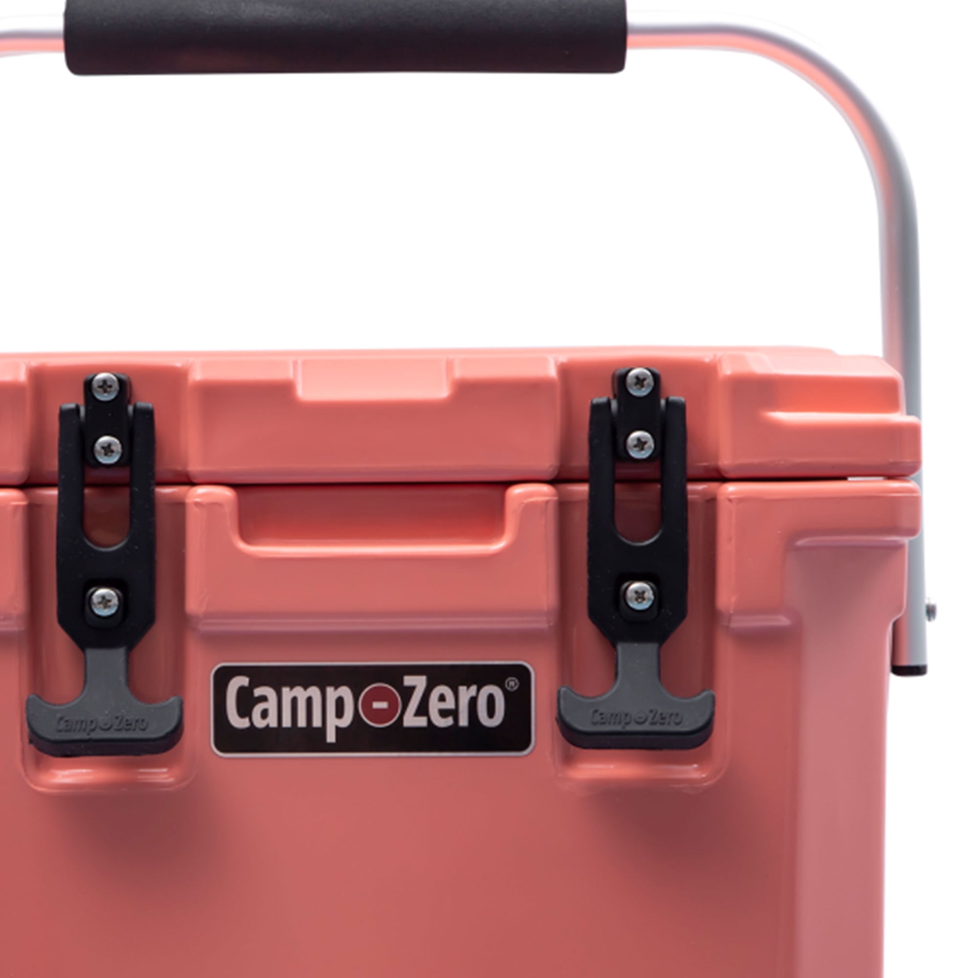 CAMP-ZERO 10 Liter 10.6 Quart Cooler with 2 Molded In Cup Holders, Coral