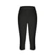thumbnail image 4 of Leggings capri elásticos para mujer, cómodos, para uso diario, ajustados, sólidos, para entrenamiento, yoga, talla grande, color negro, 4 of 5