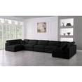 thumbnail image 2 of Maklaine Contemporary Soft Velvet Standard Modular Sectional Sofa in Black, 2 of 3