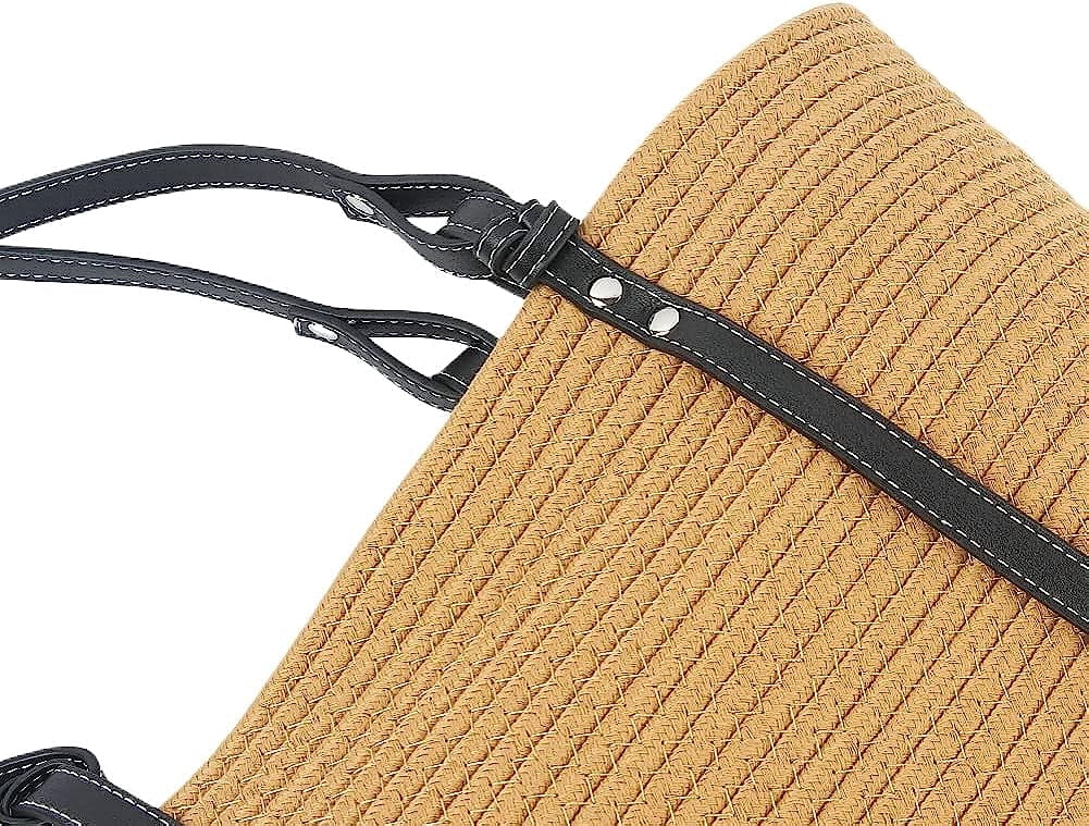 Kukuzhu Straw Tote Bag for Women Large Shoulder Bag Handwoven Handbag Purses Womens Summer Straw Beach Bag