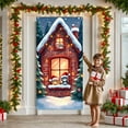 thumbnail image 6 of Cute Christmas Cat Banner Christmas Style Holiday  Door Banner Xmas Banner for Christmas Party Holiday Decoration Winter Celebration, 6 of 8
