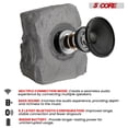 thumbnail image 5 of 5 Core Rock Speaker Outdoor Waterproof Bluetooth Garden Speakers Solar & USB Charging RGB Colors for Patio Pool & Home, 5 of 14