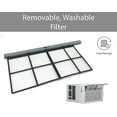 thumbnail image 3 of LG 10,000 BTU 115V Window-Mounted Air Conditioner with Remote Control, White, 3 of 10