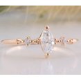 thumbnail image 5 of vylahjewellery Wedding and Rings Plated Rose Gold Marquise Cut Ring Moissanite Engagement Vintage Diamond Promise Ring for Her, 5 of 7
