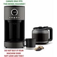 thumbnail image 3 of Carafe Replacement for the Cuisinart 12-Cup Glass Coffee Model DCC-1220BKSWM ONLY - Black Handle/Lid, 3 of 4