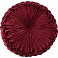 thumbnail image 2 of Eurhowing 13.8" Pumpkin Pleated Throw Pillows, Sofa Tatami Pillow, Round Couch Pillows for Living Room, Sofa, Bed, Burgundy, 2 of 9