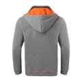 thumbnail image 5 of ASEIDFNSA Leisure Hoodie Pants Plus Winter Zip Up Sweatshirt for Men Hooded Plush Sweat Shirts Sweatershirt Top Winter Clothing Grey M, 5 of 5