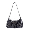 thumbnail image 2 of Gustave PU Leather Shoulder Bag for Women Y2K Top Handle Handbag Purse Trendy Underarm Hobo Clutch Bags - Black, 2 of 9