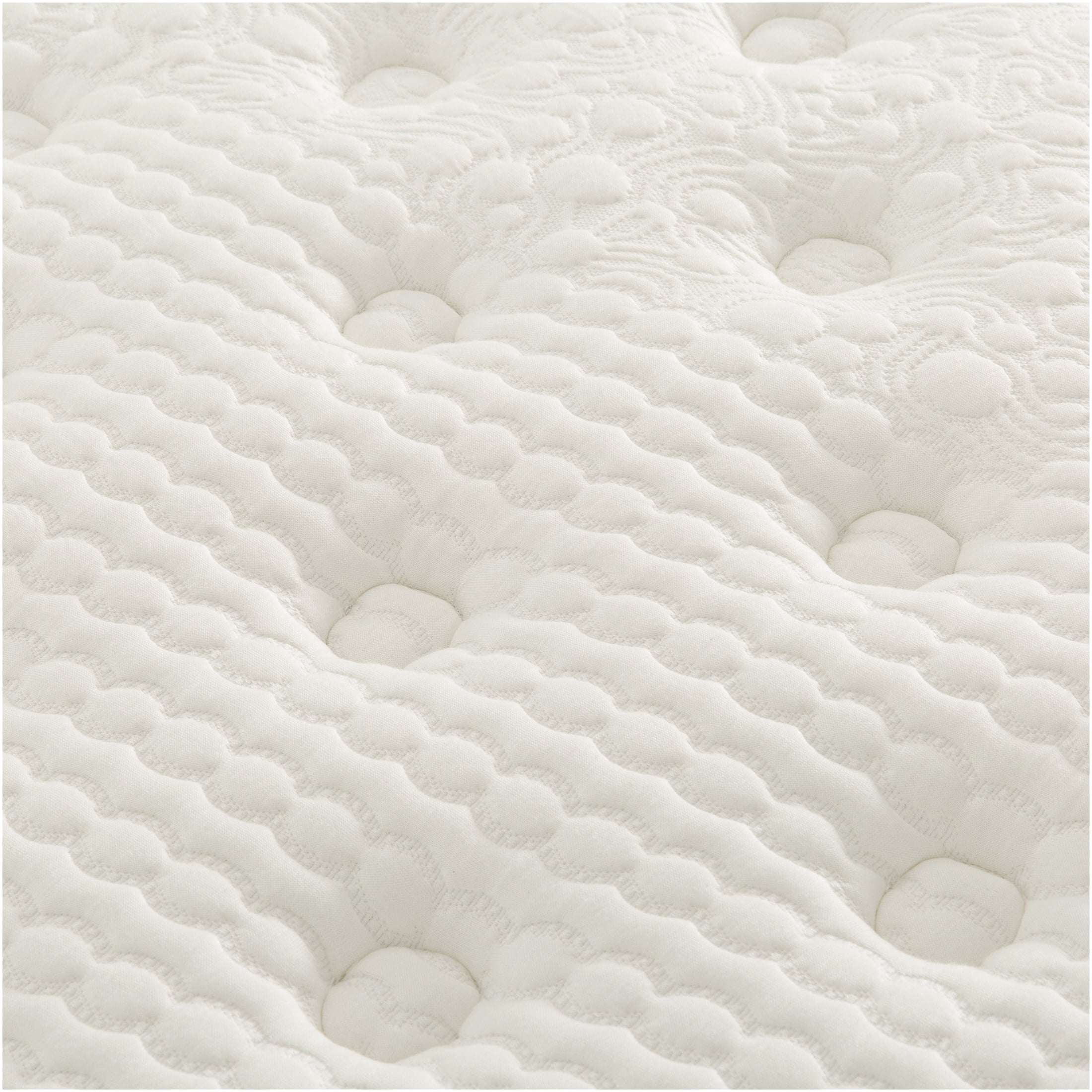 JERFIT 16" King Hybrid Mattress, Euro Pillow Top, Gel Memory Foam Pocket Coils for Cool Sleep, Pressure Relief, Motion Isolation, Grey
