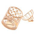 thumbnail image 4 of Ruiboury Electroplated Metal Birdcage Shape Tea Light Candle B- Holder Rose Gold Type A 1Set, 4 of 6