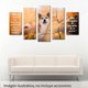 thumbnail image 2 of Cuadro decorativo para Veterinarios, Consultorio, Doctor, Perros, Shiba-Inu Japones, Animales, minimalista, moderno, elegante, juego de 5 piezas, 2 of 2