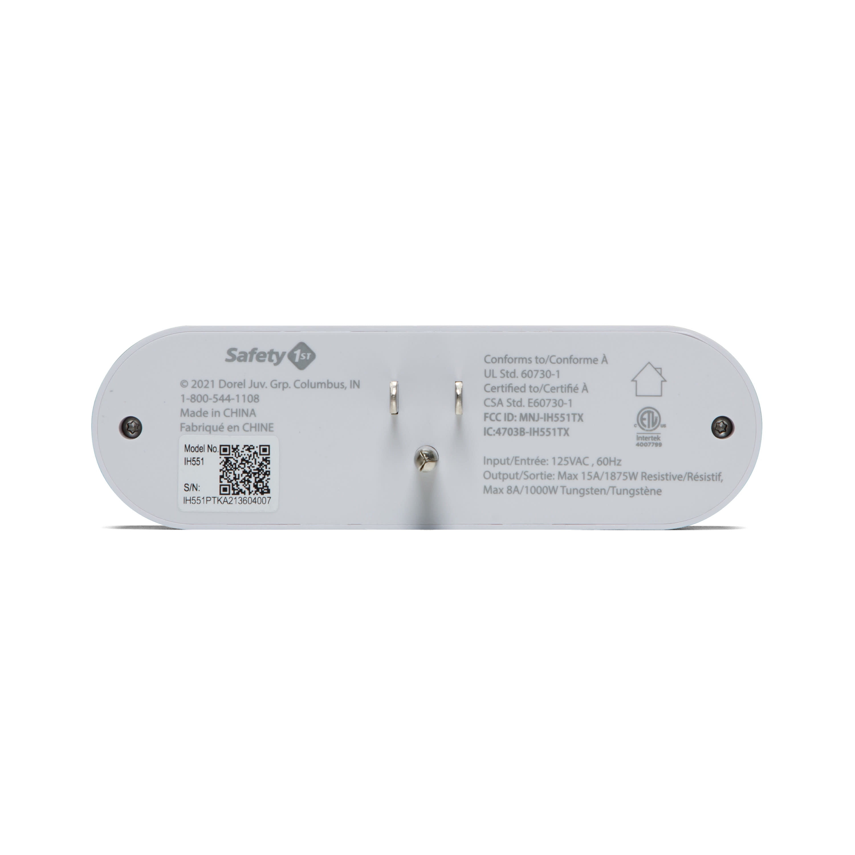 Tesler E-Z Control White 1-Plug Wireless Remote Wall Outlet - #70W39