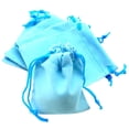 thumbnail image 3 of 50 Unids Soft Rectangle Terce Drawstring Pouch Favor Favor / de Azul Colco Bolsas de lazo de terciopelo, 3 of 8