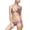 Purple, variant on CCXV & Co. LLC Crystal Elyse Women's Black Bikini Swimsuit, 2X-Large