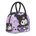 thumbnail image 2 of Unisex Cute Kuromi Insulated Lunch Box Lightweight Reusable Cooler Meal Holder Picnic Work Beach Fishing Lunch Case Tote Bags, 2 of 8
