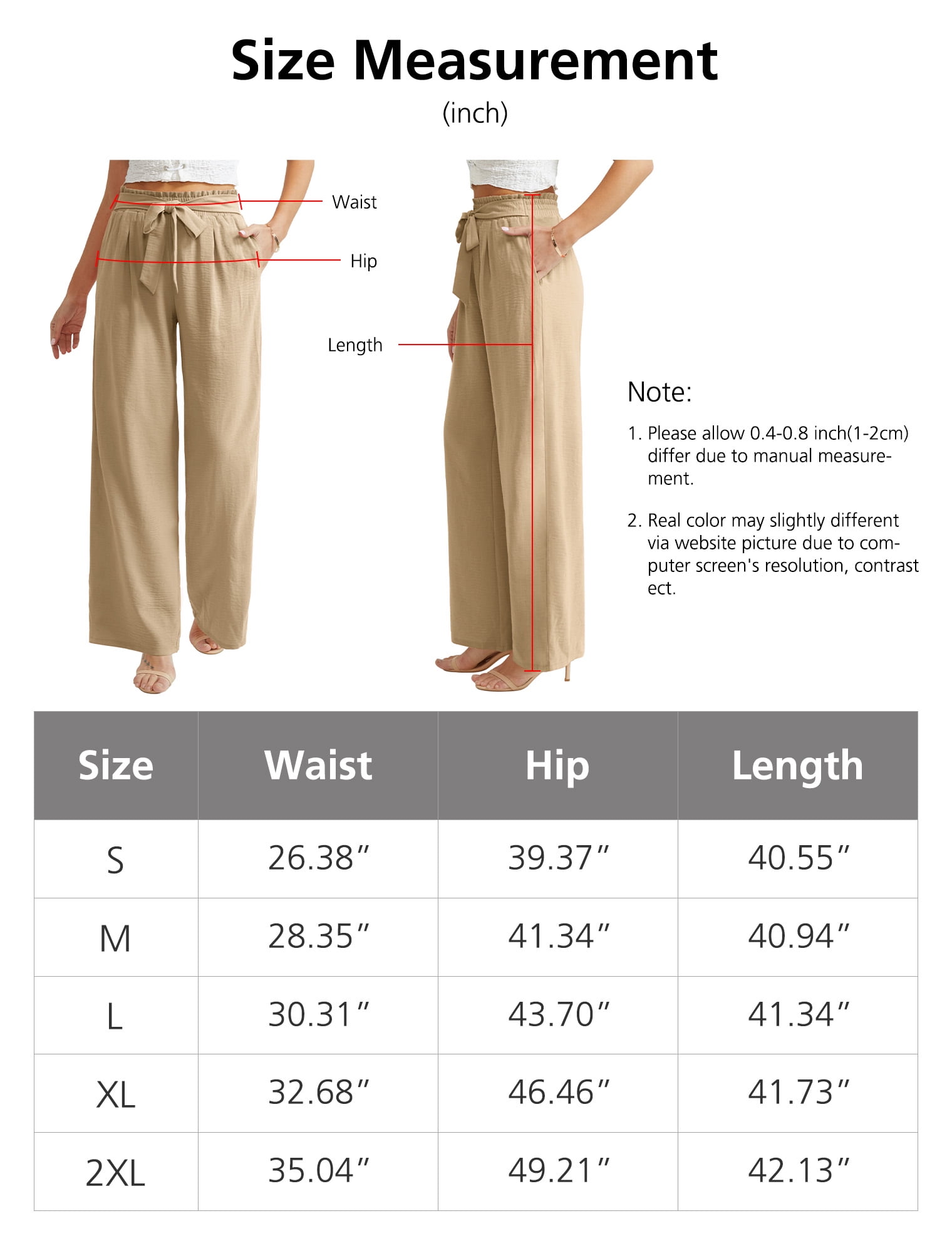 MUSIDORA Plus Size Wide Leg Pants for Women Black Palazzo Pants for Women  Linen Casual Beach Flowy Loose Pants Petite (Black XL) at Amazon Women's  Clothing store