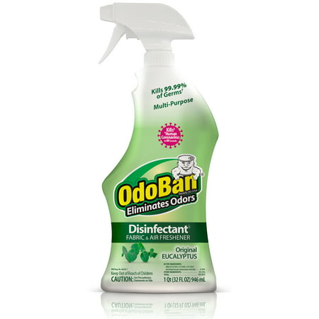 OdoBan Ready-to-Use Disinfectant and Odor Eliminator, 32 Ounce Spray Bottle, Original Eucalyptus Scent