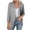 Gray, variant on Rollbacks & More GaThRRgYP Chic Winter Soft Jacket Autumn Ladies,Solid Blazers for Women Business Casual 3/4 Sleeve Lapel Open Front Suit Jacket Work Blazer with Pockets Brown XL