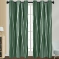 thumbnail image 1 of Innerwin Rideaux pour Fenêtres Écoénergétiques Assombrissants, Panneaux à Oeillets, Rideau de Luxe Occultant pour Fenêtre, Isolé Thermiquement, Moderne, Protection UV, Intimité, Vert 108*160 cm, 1 of 2