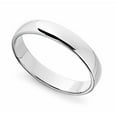 thumbnail image 1 of Precious Stars 14K White Gold 4-mm Unisex Standard-Fit Polished Wedding Band, 1 of 3