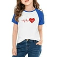 thumbnail image 2 of Annhoo Boys Girls Valentines Day Shirt Oversize Block Color Print Short Sleeve Crewneck Pullover Tops Spring Clothes, 2 of 8