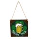 thumbnail image 1 of Wood Clover Hanging Board Creative Beautiful Beer Festival Saint Patrick's Day Hanging Drop for Home Festival Party (With A Hemp Rope About 40cm Long), 1 of 4