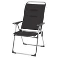 thumbnail image 2 of Lafuma Alu Cham Padded Foldable Camping Mesh Sling Reclining Armchair, Acier, 2 of 7