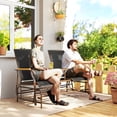 thumbnail image 2 of Outsunny Causeuse-Banc à Bascule d'Extérieur, Chaise Balançoire pour 2 Personnes avec Table, 2 of 10