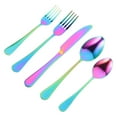 thumbnail image 2 of Monyance stainless steel dinnerware Colorful Stainless Steel Cutlery Set for 4 - Rainbow(9.06X0.71X0.39Inches), 2 of 10