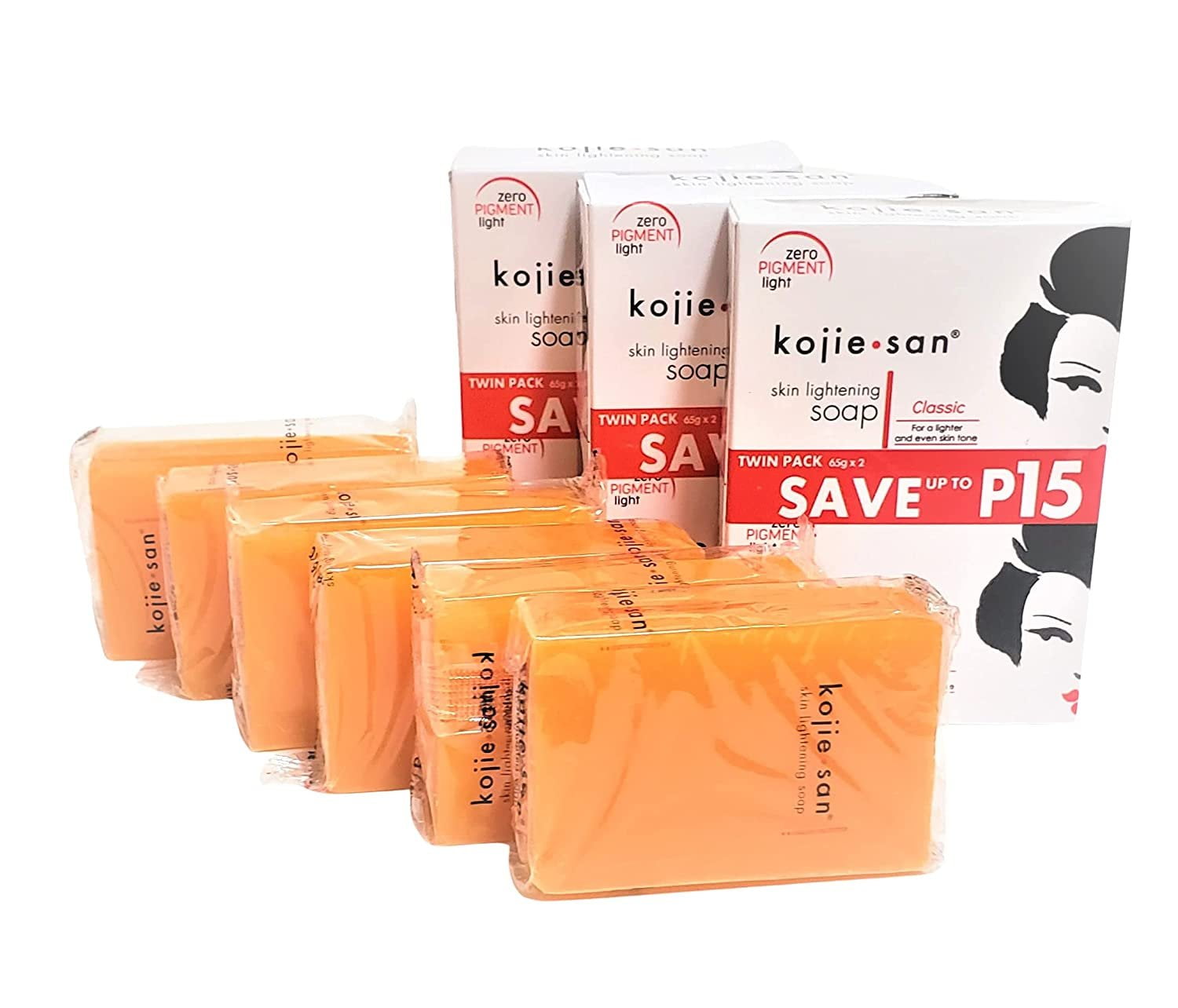 Original Kojie San Beauty Face Soap Bar , Size 65 Grams , 2 Soap Per