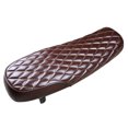 thumbnail image 3 of Silla de Cuero Marrón para Racer Seat Flat Saddle para Vintage Street Bike Sunnimix Sillín de asiento de motocicleta, 3 of 8