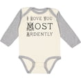 thumbnail image 3 of Inktastic I Love You Most Ardently Girls Long Sleeve Baby Bodysuit, 3 of 5