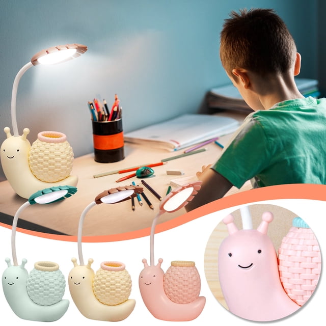Iumwxz Desk Lamp Snail Charging Desk Lamp Learning Light Emitting Diode Eye Protection Desk Lamp Table Lamp Bedroom Decor Yellow Plastic Deals On Outdoor Living