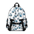 thumbnail image 3 of Police and Checkered White Pattern Backpack for School, Cute School Bag with Adjustable Shoulder Straps and Padded Back, 15.25"x11.5"x5.25", 3 of 5
