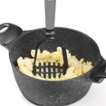 thumbnail image 4 of Starfrit Gourmet STEEL Presse-Purée Nylon avec Manche Acier Inoxydable, Tête Résistante À La Chaleur, Racloir Intégré, Durable, Compatible Revêtements Antiadhésifs, Va Au Lave-Vaisselle, 4 of 5