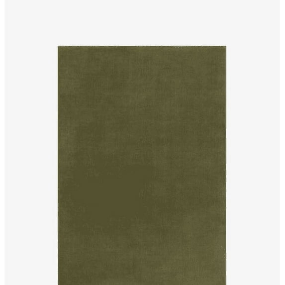 Mahi Rug Grand Moss New Zealand Wool Plain Hand-Tuffted Carpets Area Rugs for Living Room, Bedroom, Any Room and Hallway (4X7 ft)