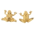 thumbnail image 1 of Lucky Toad, Hand Polished Exquisite Money  Fortune 2pcs  For Office For Collect, 1 of 8
