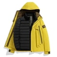thumbnail image 2 of Mens Ski Jacket 2 in 1 Waterproof Snow Coat Winter Thick Warm Snowboarding Mountain Windbreaker Outwear, 2 of 3