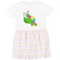 thumbnail image 3 of Inktastic Cute Caterpillar on Leaf Girls Toddler Dress, 3 of 5